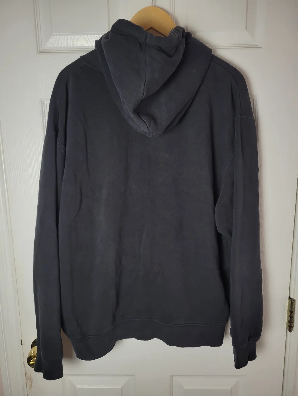 Jordan Brand Full-Zip Hoodie Black Fleece Sweatshirt Mens Size XL